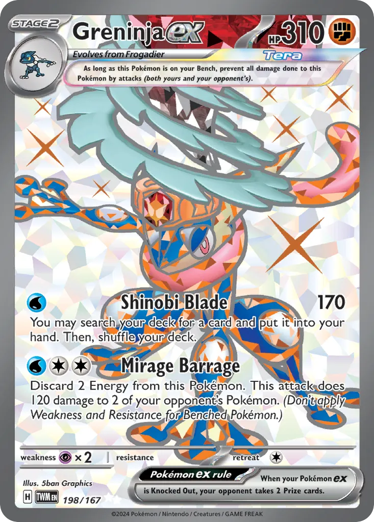 Greninja ex — SV06: Twilight Masquerade — Pokemon
