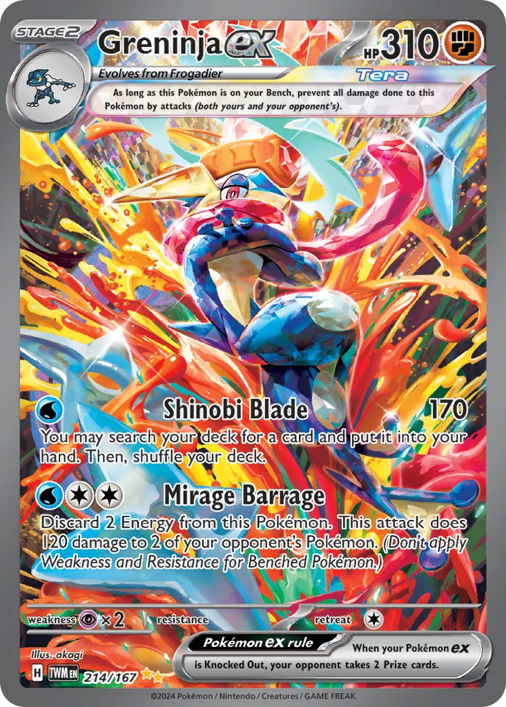 Greninja ex — SV06: Twilight Masquerade — Pokemon