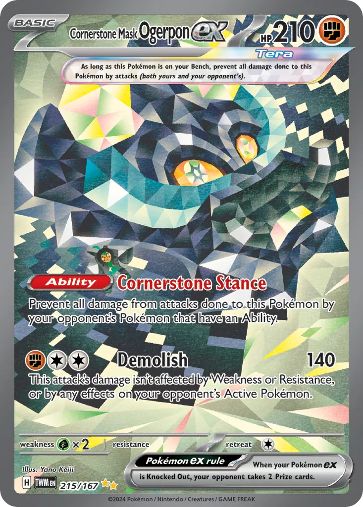 Cornerstone Mask Ogerpon ex — SV06: Twilight Masquerade — Pokémon