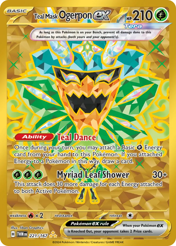 Teal Mask Ogerpon ex — SV06: Twilight Masquerade — Pokémon