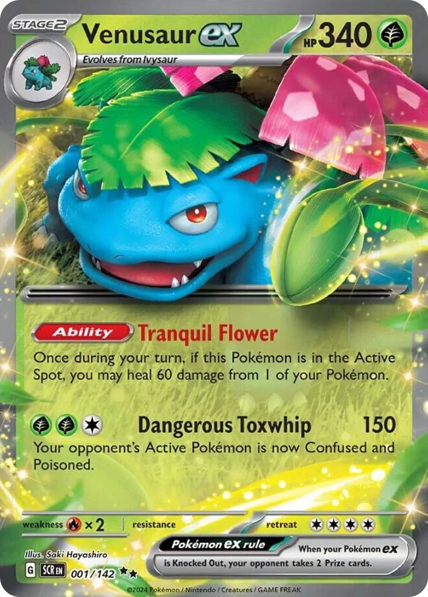 Venusaur ex — SV07: Stellar Crown — Pokémon