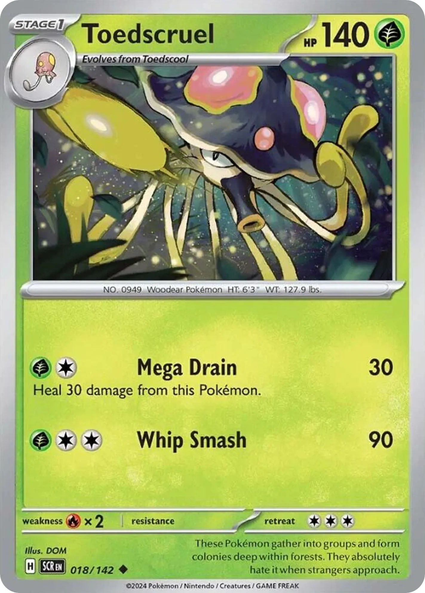 Toedscruel — SV07: Stellar Crown — Pokémon