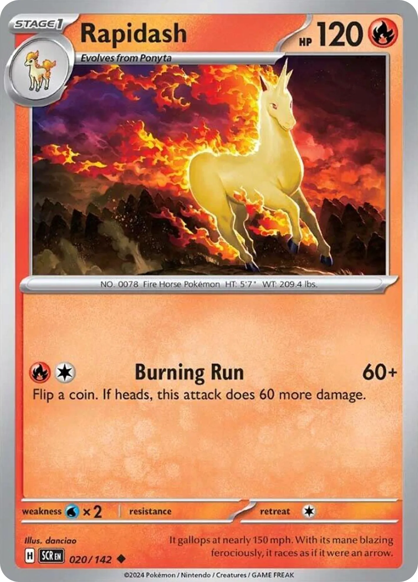 Rapidash — SV07: Stellar Crown — Pokémon