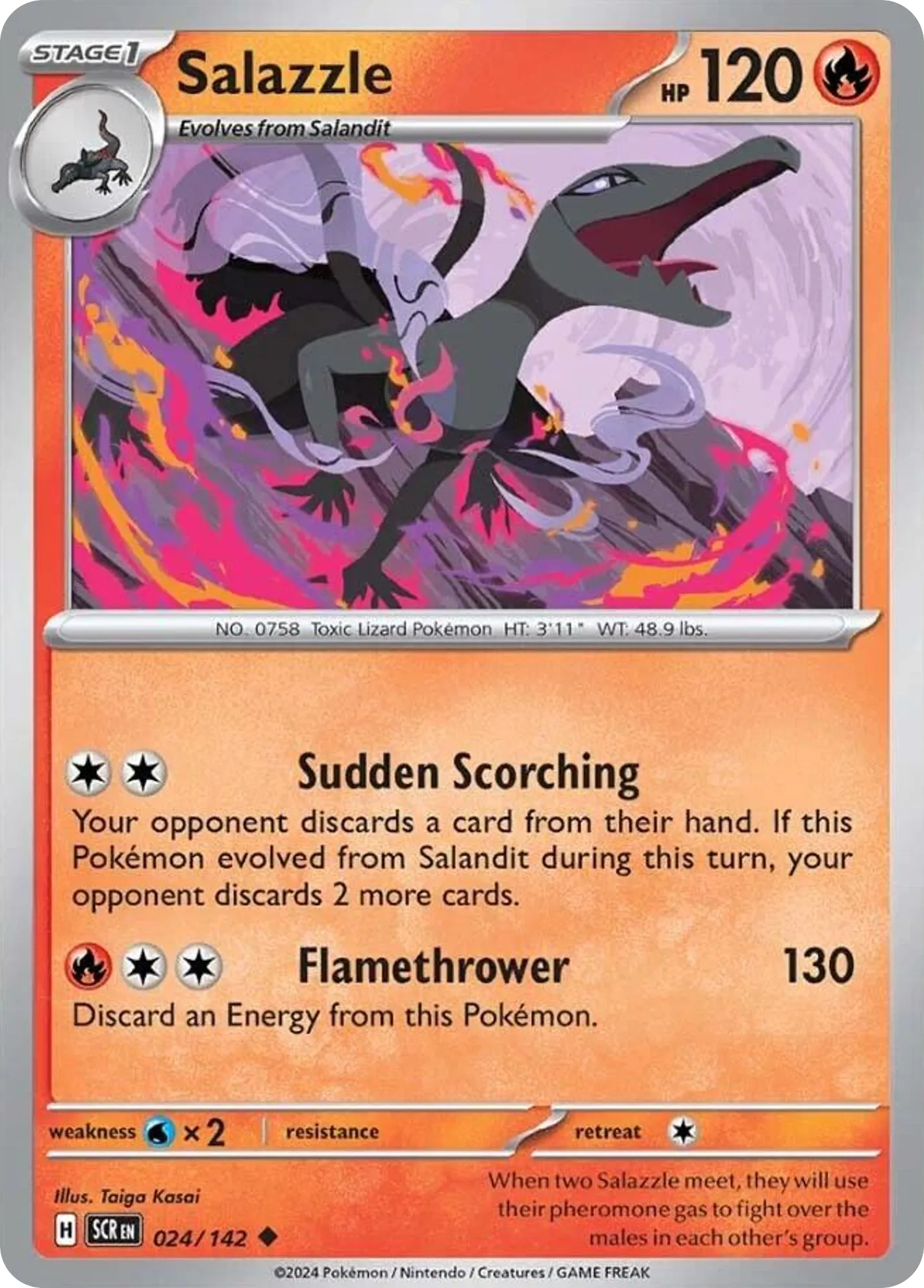 Salazzle — SV07: Stellar Crown — Pokémon