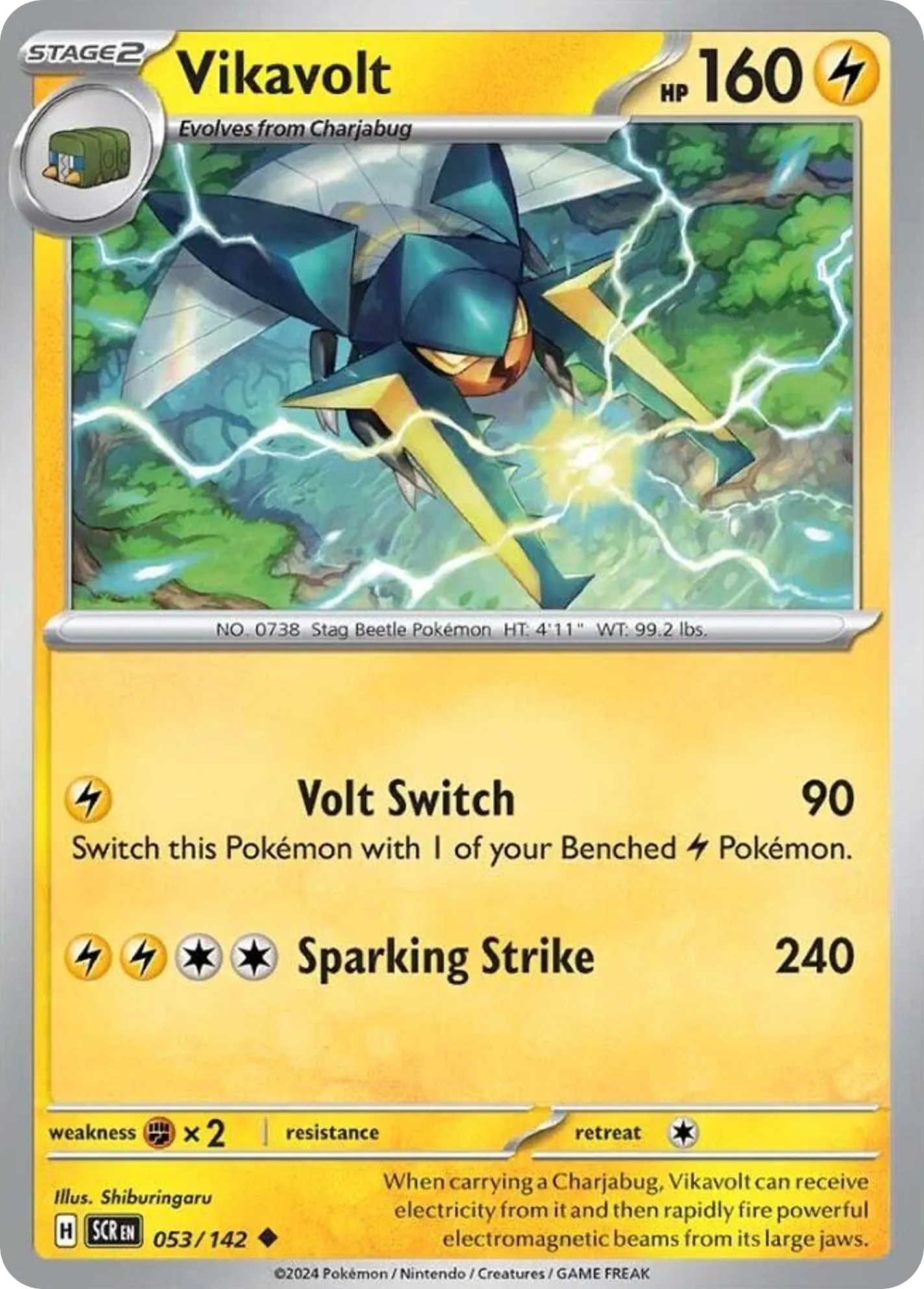 Vikavolt — SV07: Stellar Crown — Pokémon