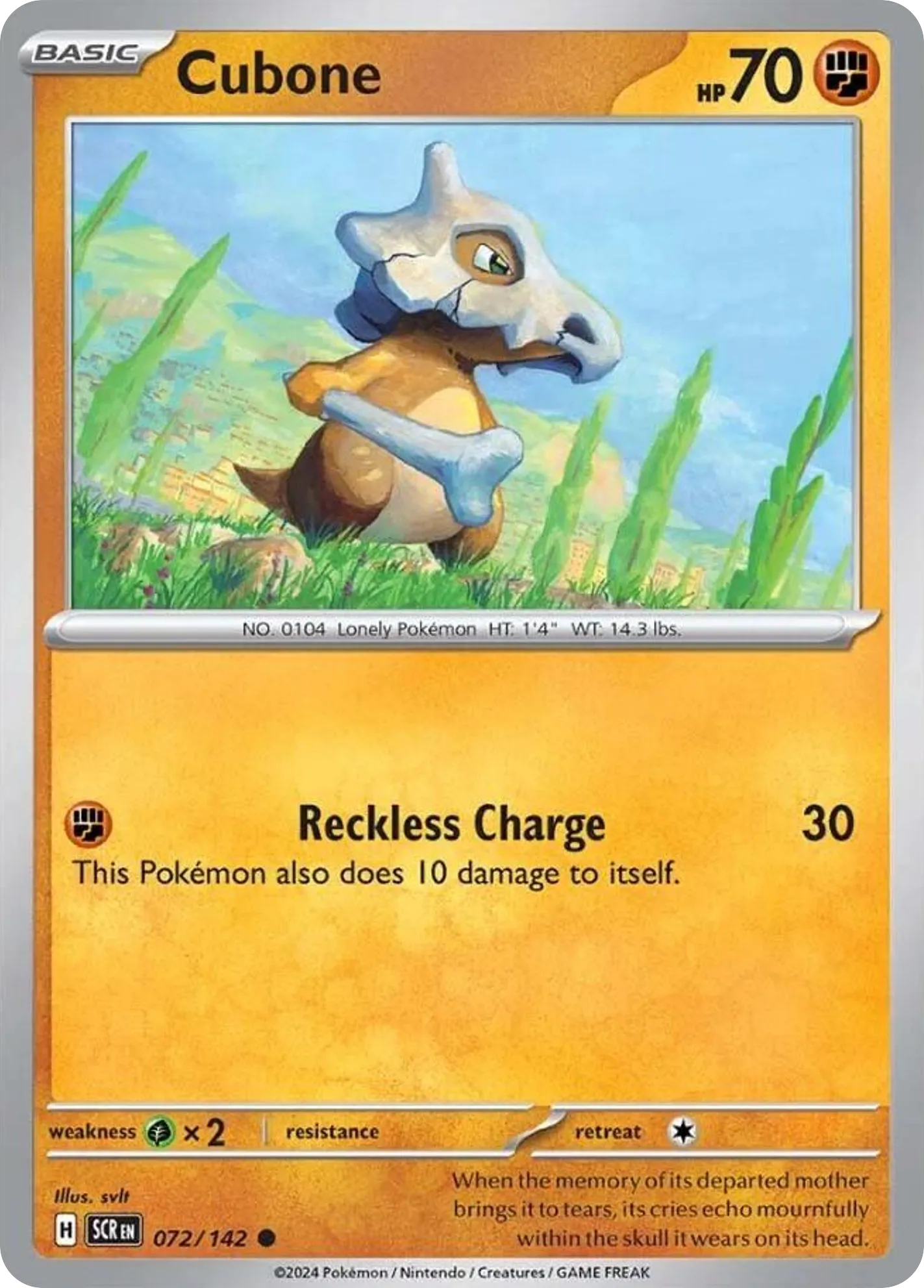 Cubone — SV07: Stellar Crown — Pokemon
