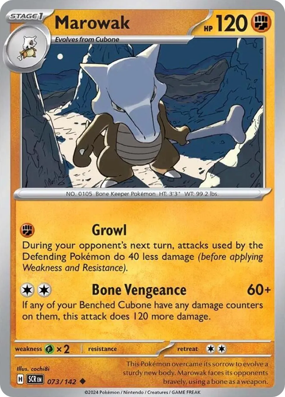 Marowak from SV07: Stellar Crown - Pokemon