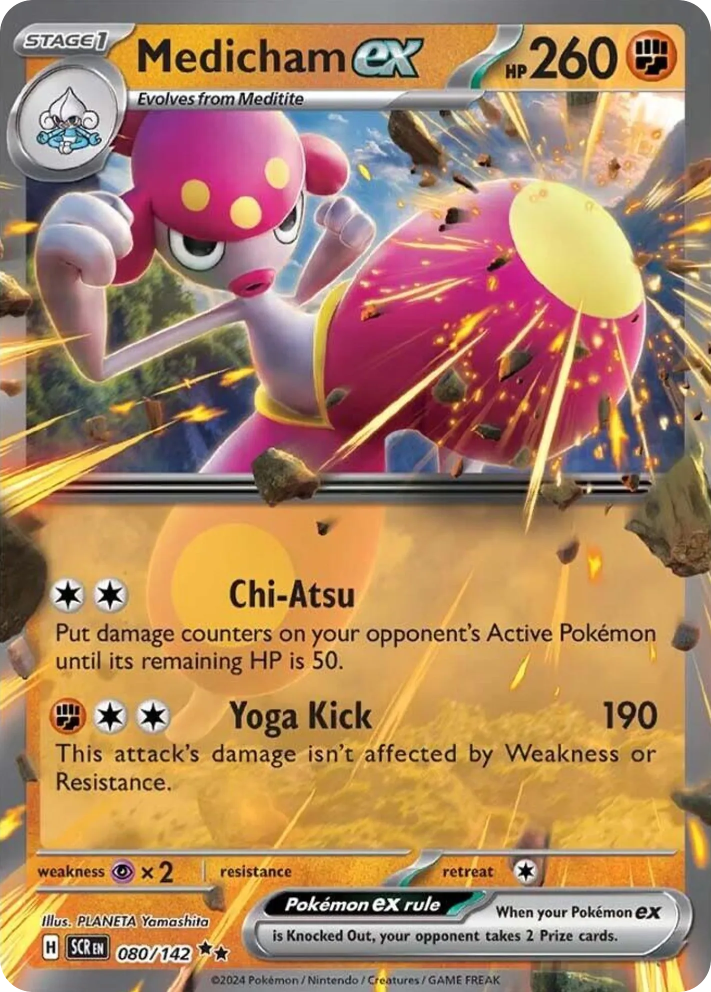 Medicham ex — SV07: Stellar Crown — Pokemon