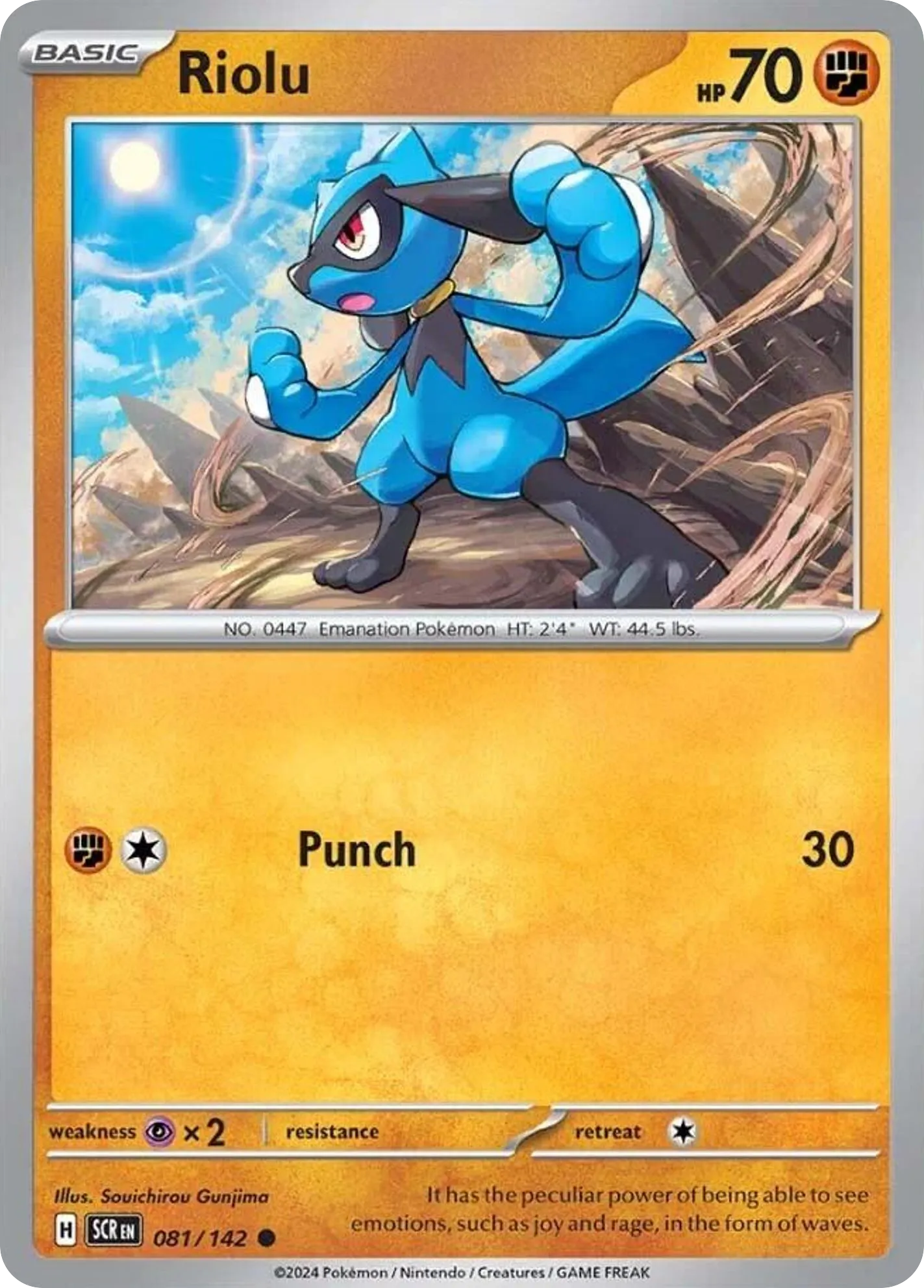 Riolu — SV07: Stellar Crown — Pokemon