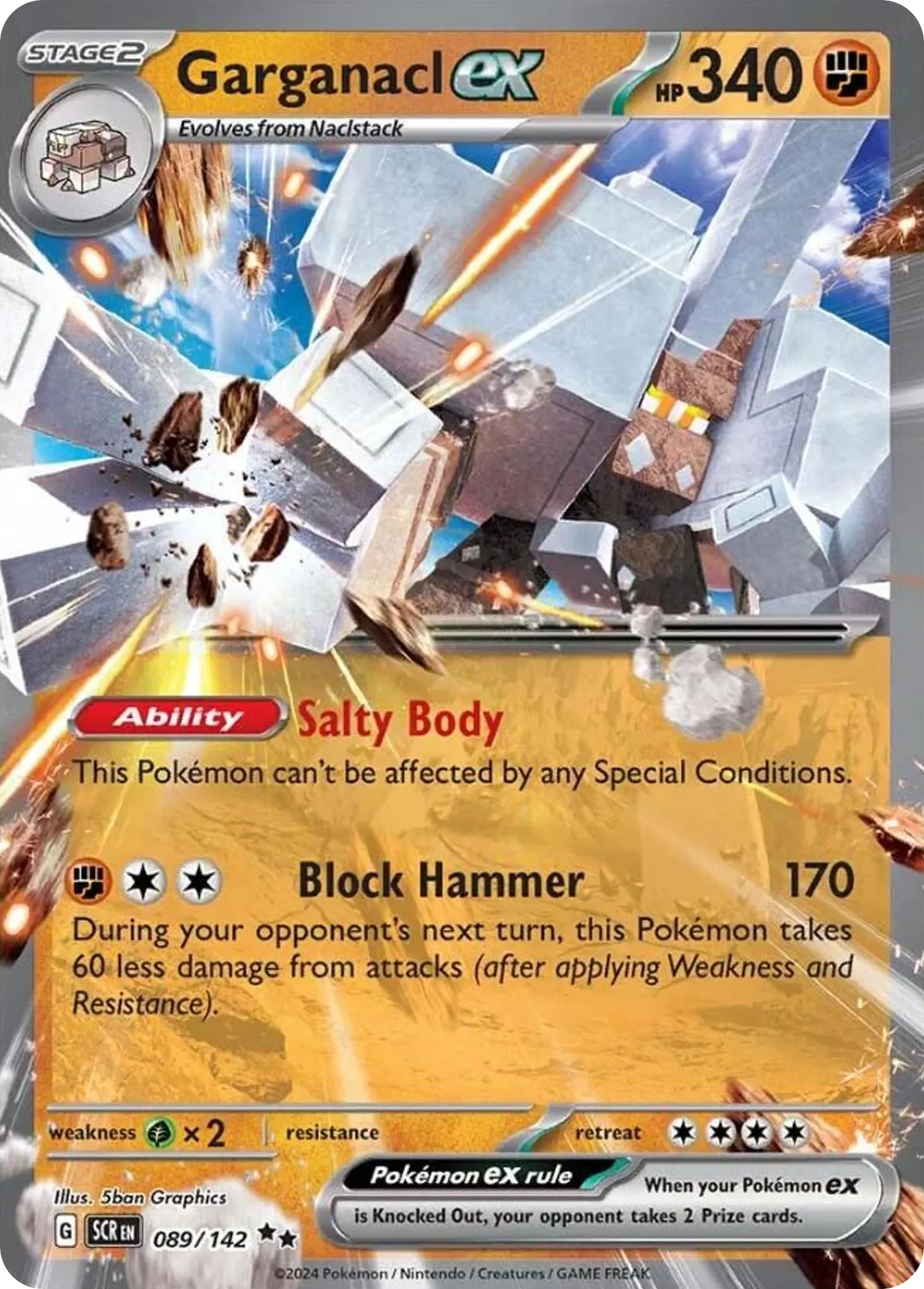 Garganacl ex — SV07: Stellar Crown — Pokémon