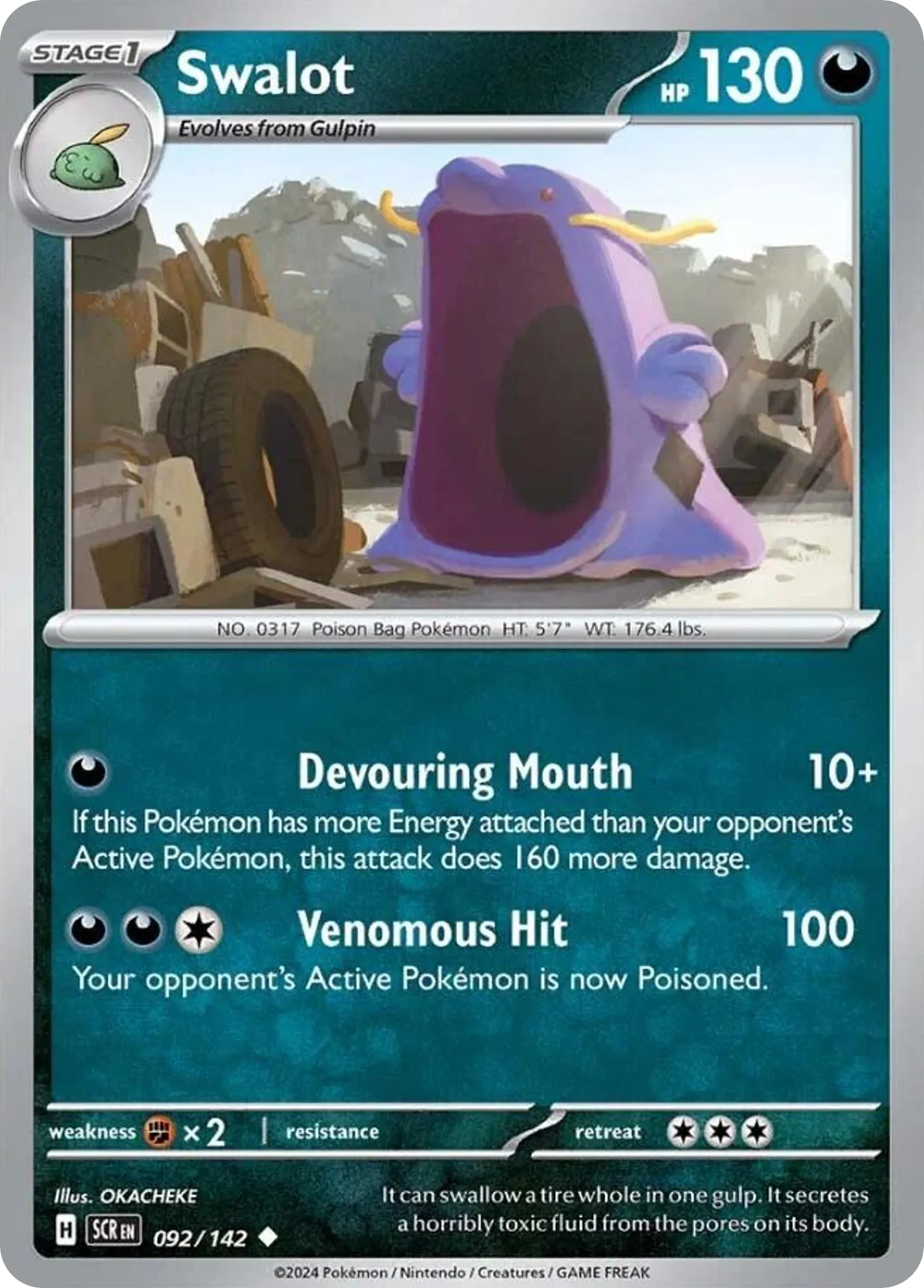Swalot — SV07: Stellar Crown — Pokémon
