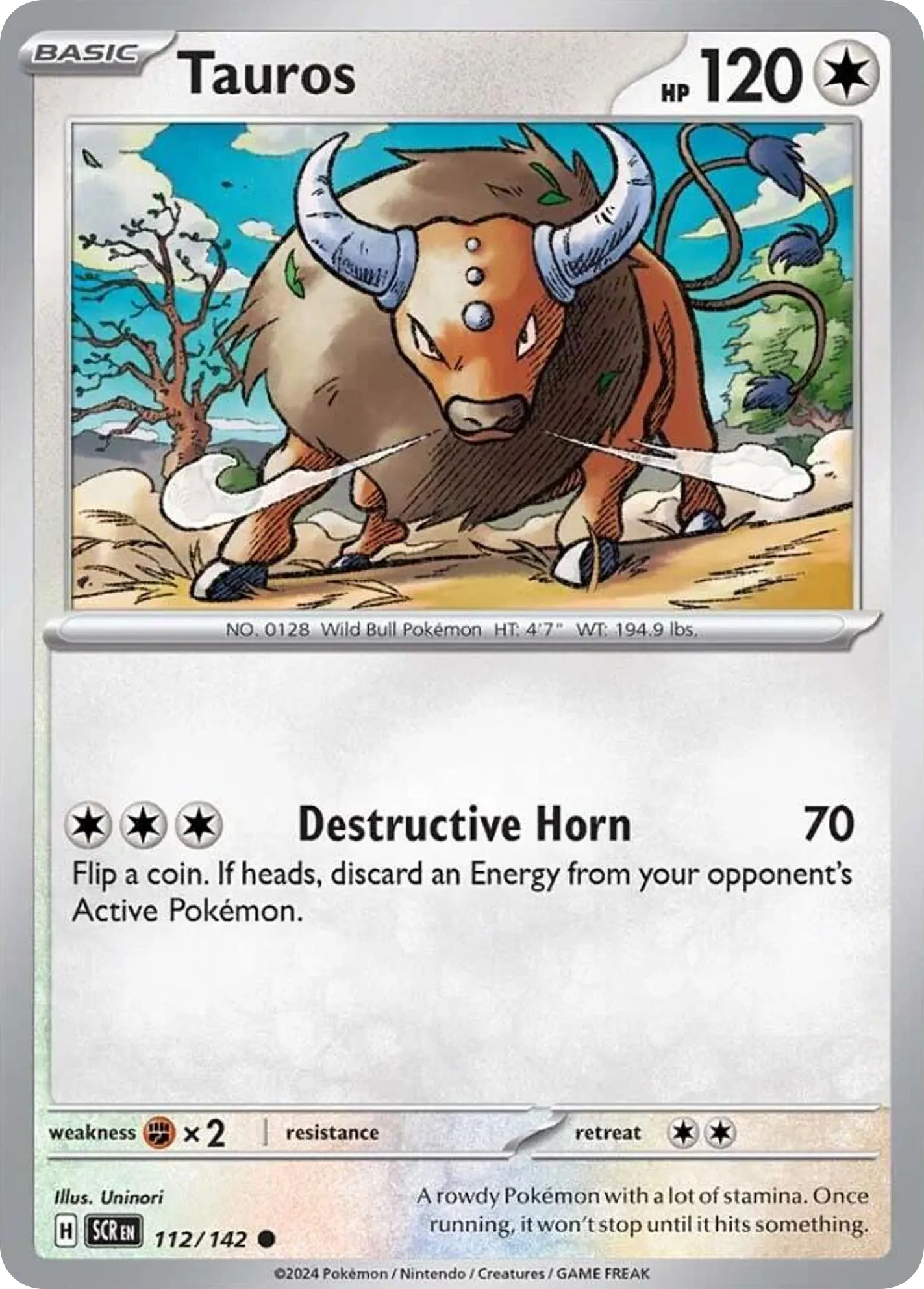 Tauros — SV07: Stellar Crown — Pokémon