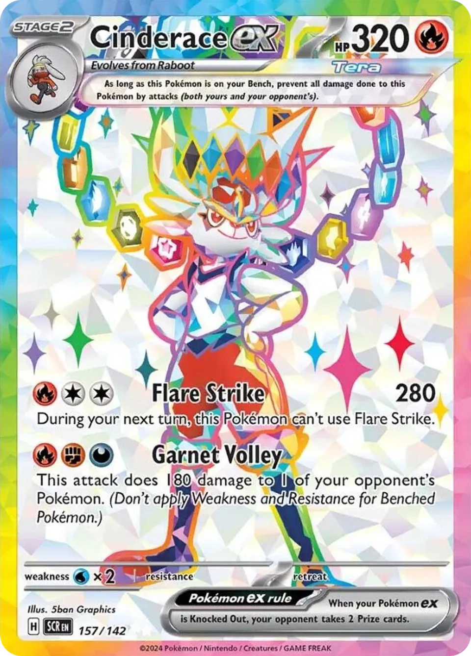 Pyrobut ex from SV07: Stellar Crown - Pokemon