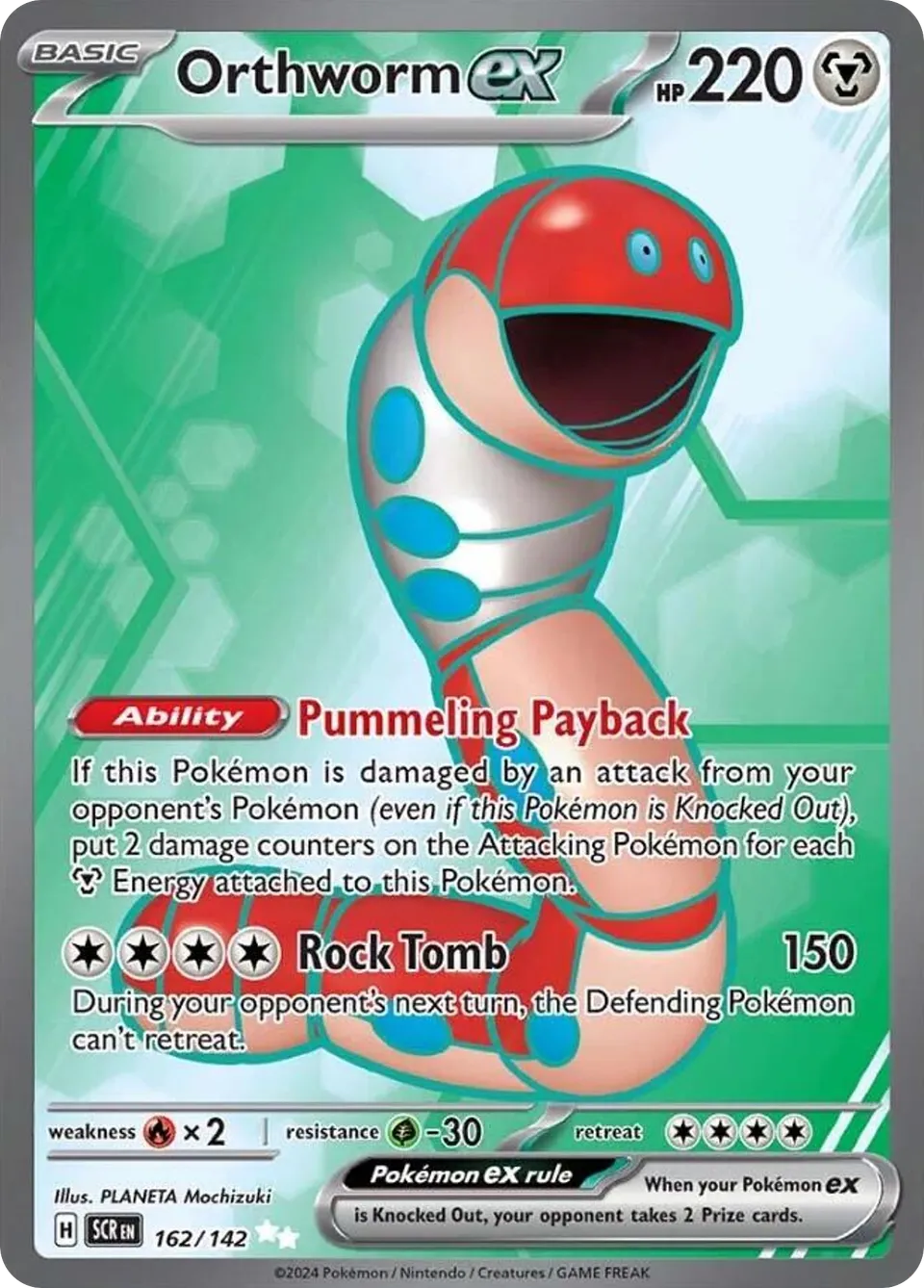 Orthworm ex from SV07: Stellar Crown - Pokemon