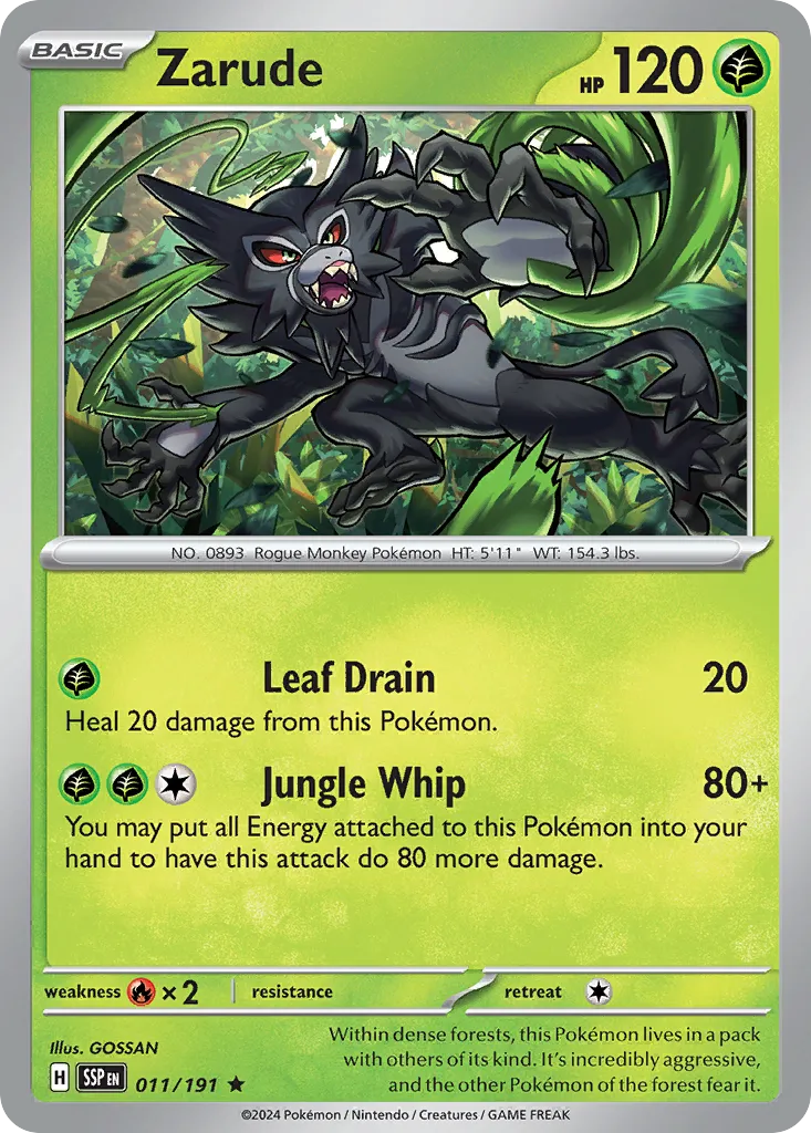 Zarude — SV08: Surging Sparks — Pokémon