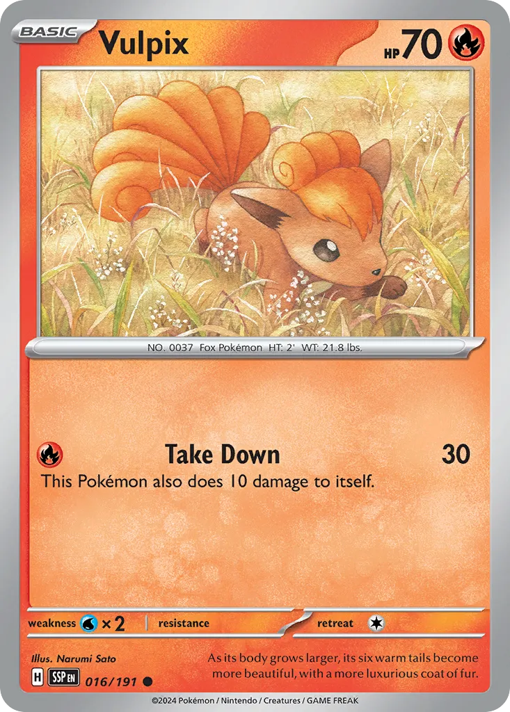 Vulpix — SV08: Surging Sparks — Pokémon