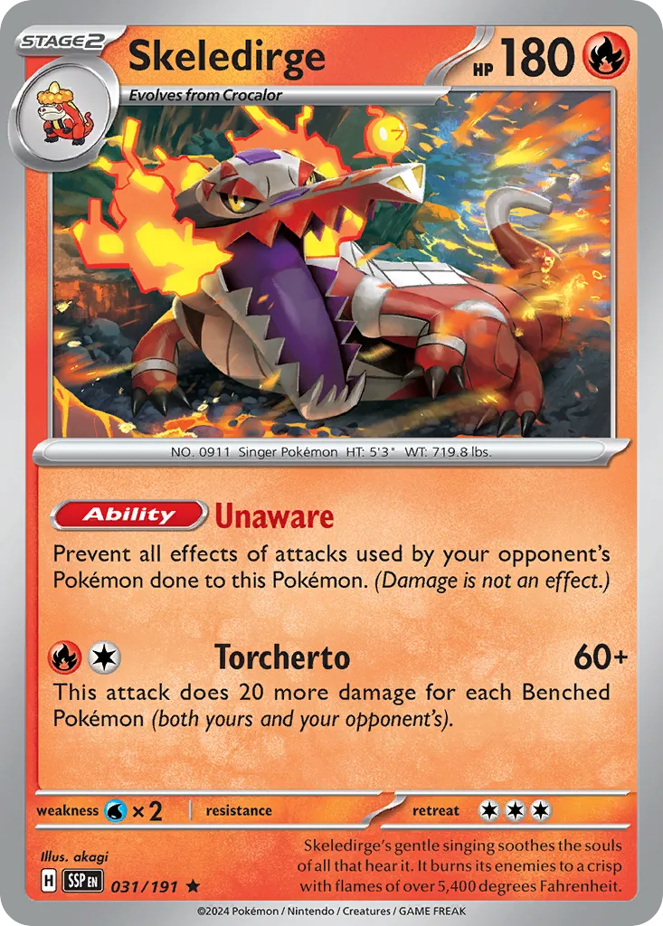 Flâmigator — SV08: Surging Sparks — Pokémon
