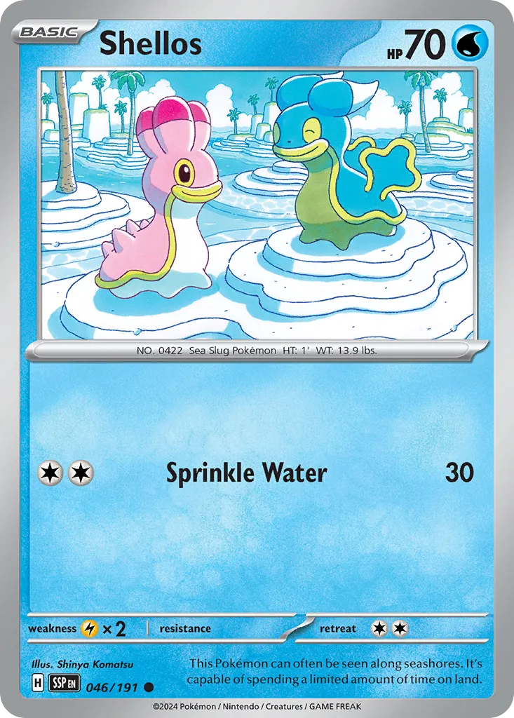Shellos — SV08: Surging Sparks — Pokémon