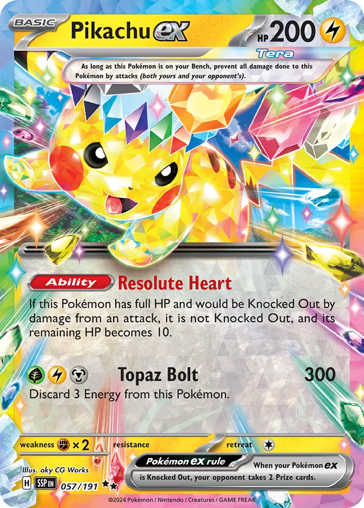 Pikachu ex — SV08: Surging Sparks — Pokemon