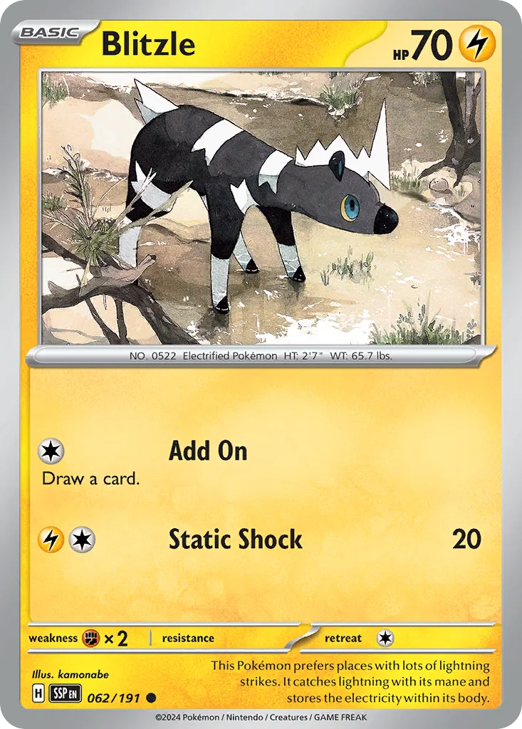 Blitzle — SV08: Surging Sparks — Pokémon