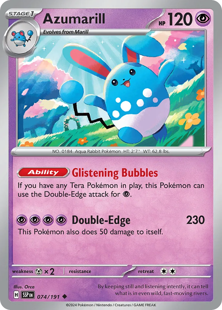 Azumarill — SV08: Surging Sparks — Pokémon