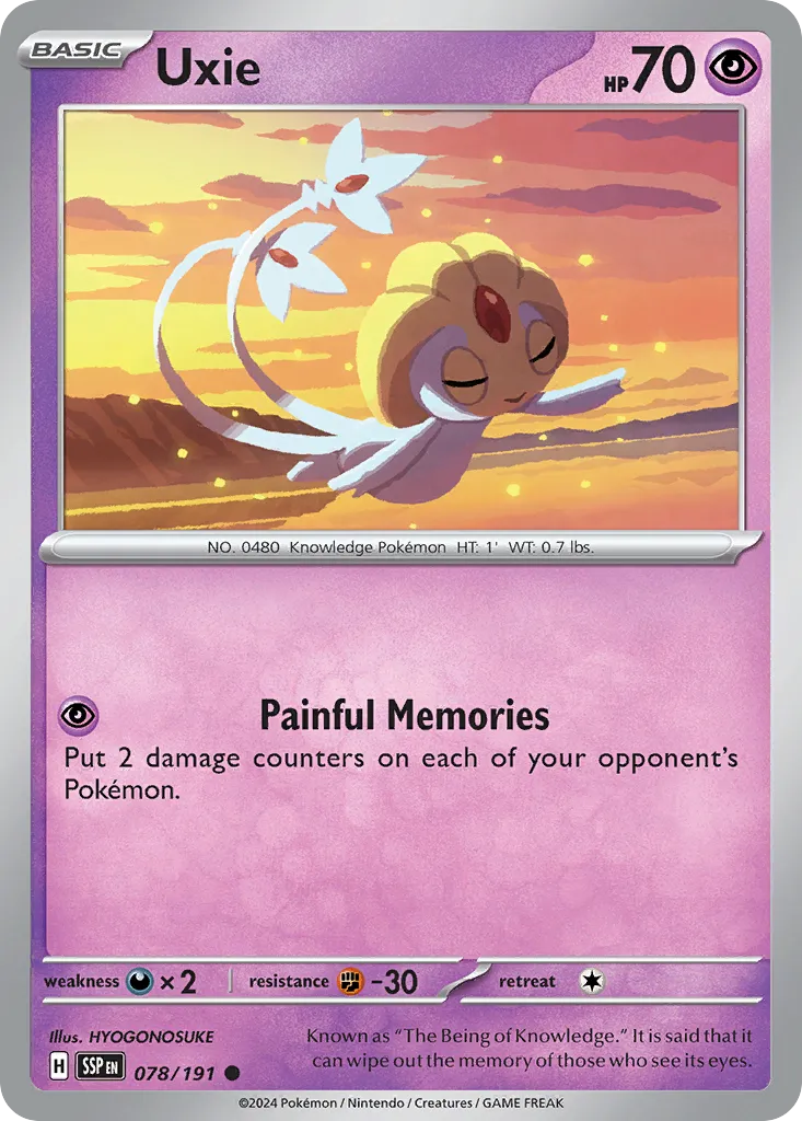 Uxie — SV08: Surging Sparks — Pokemon