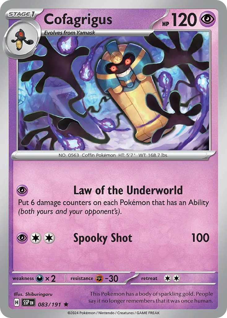 Cofagrigus — SV08: Surging Sparks — Pokémon