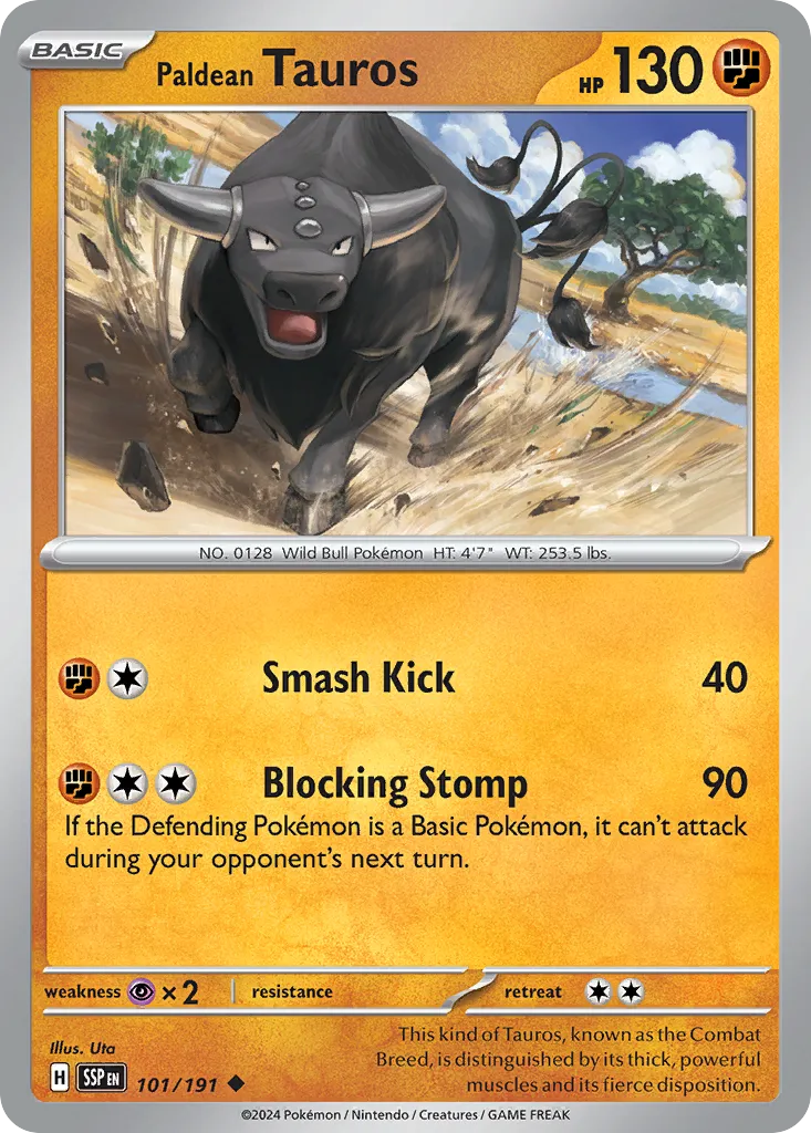 Tauros de Paldea — SV08: Surging Sparks — Pokémon