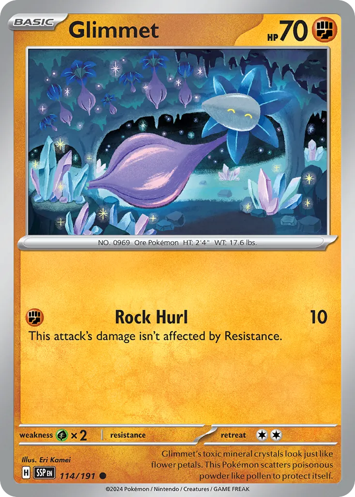 Glimmet — SV08: Surging Sparks — Pokémon