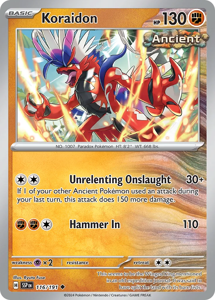 Koraidon — SV08: Surging Sparks — Pokémon