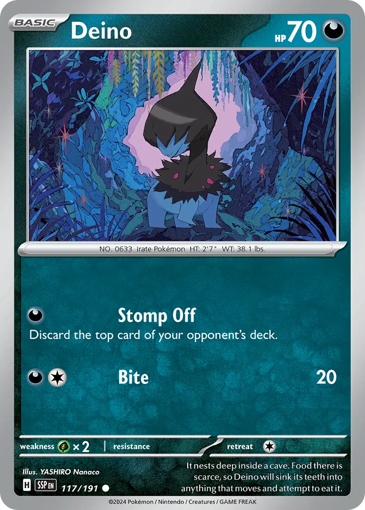 Deino — SV08: Surging Sparks — Pokémon