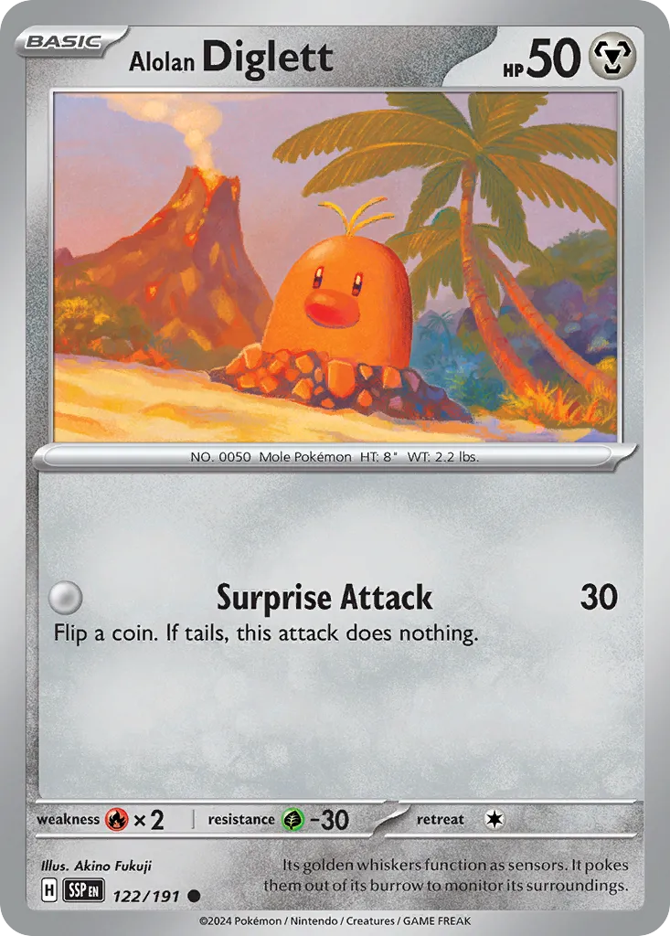 Alolan Diglett — SV08: Surging Sparks — Pokémon