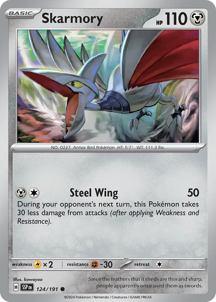 Skarmory — SV08: Surging Sparks — Pokémon