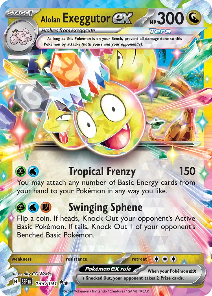 Alolan Exeggutor ex — SV08: Surging Sparks — Pokémon