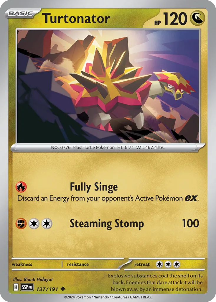 Turtonator — SV08: Surging Sparks — Pokémon