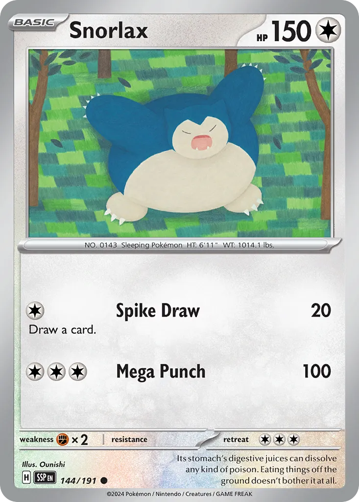 Snorlax — SV08: Surging Sparks — Pokémon