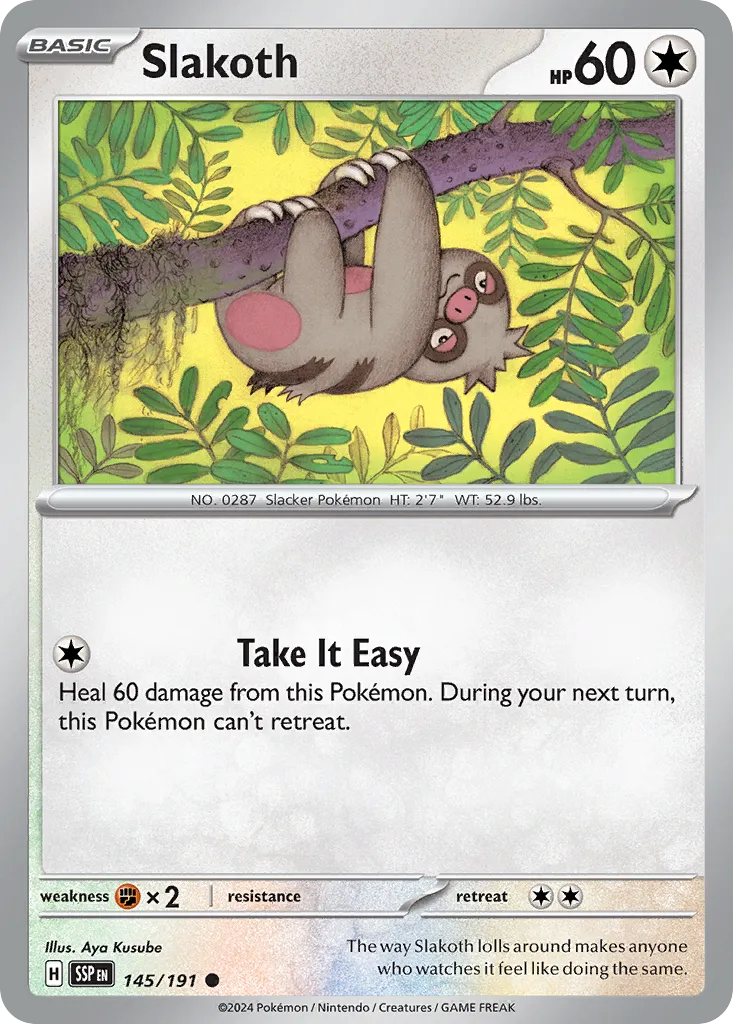 Slakoth — SV08: Surging Sparks — Pokémon
