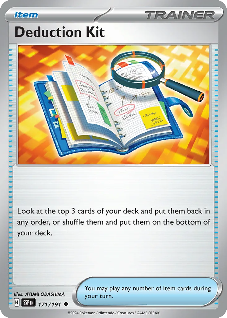 Deduction Kit — SV08: Surging Sparks — Pokémon