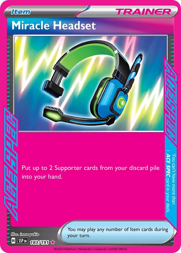 Miracle Headset — SV08: Surging Sparks — Pokémon