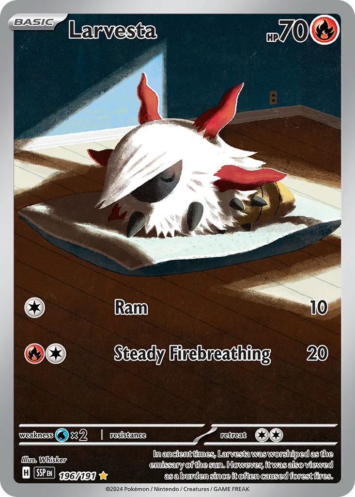 Larvesta — SV08: Surging Sparks — Pokémon