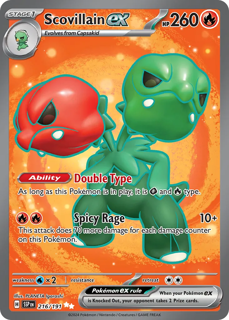 Scovillain ex — SV08: Surging Sparks — Pokémon