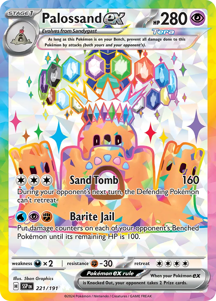 Palossand ex — SV08: Surging Sparks — Pokémon