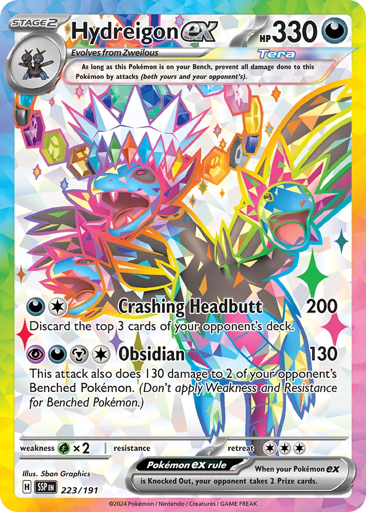 Hydreigon ex — SV08: Surging Sparks — Pokémon