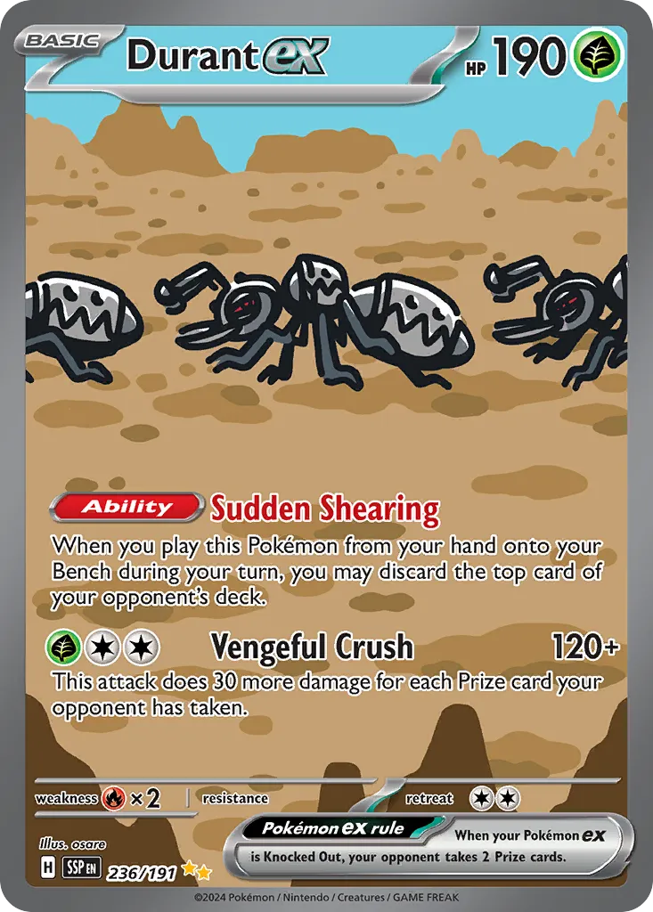 Durant ex from SV08: Surging Sparks - Pokemon