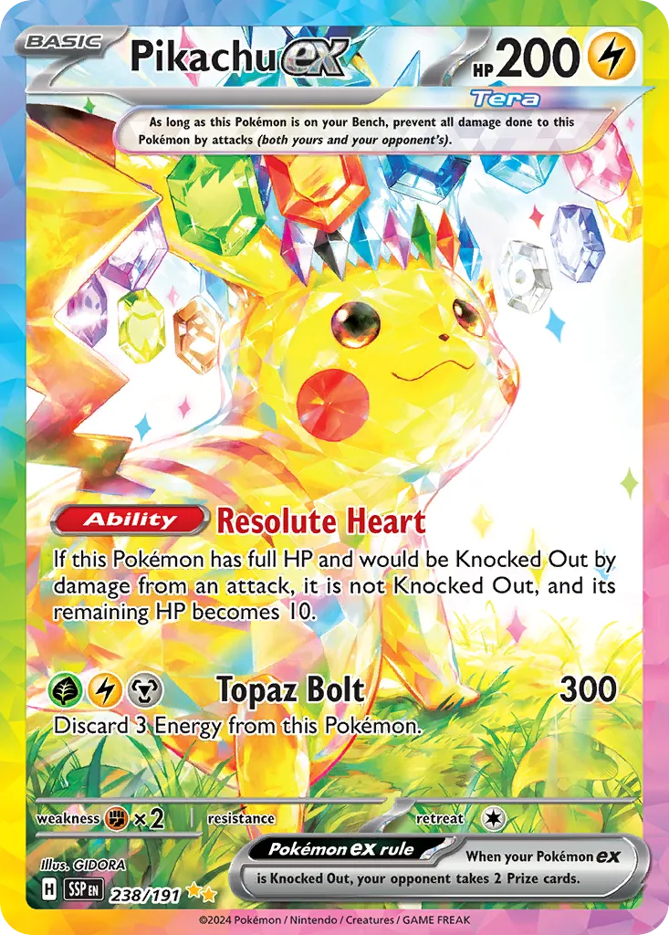 Pikachu ex — SV08: Surging Sparks — Pokemon