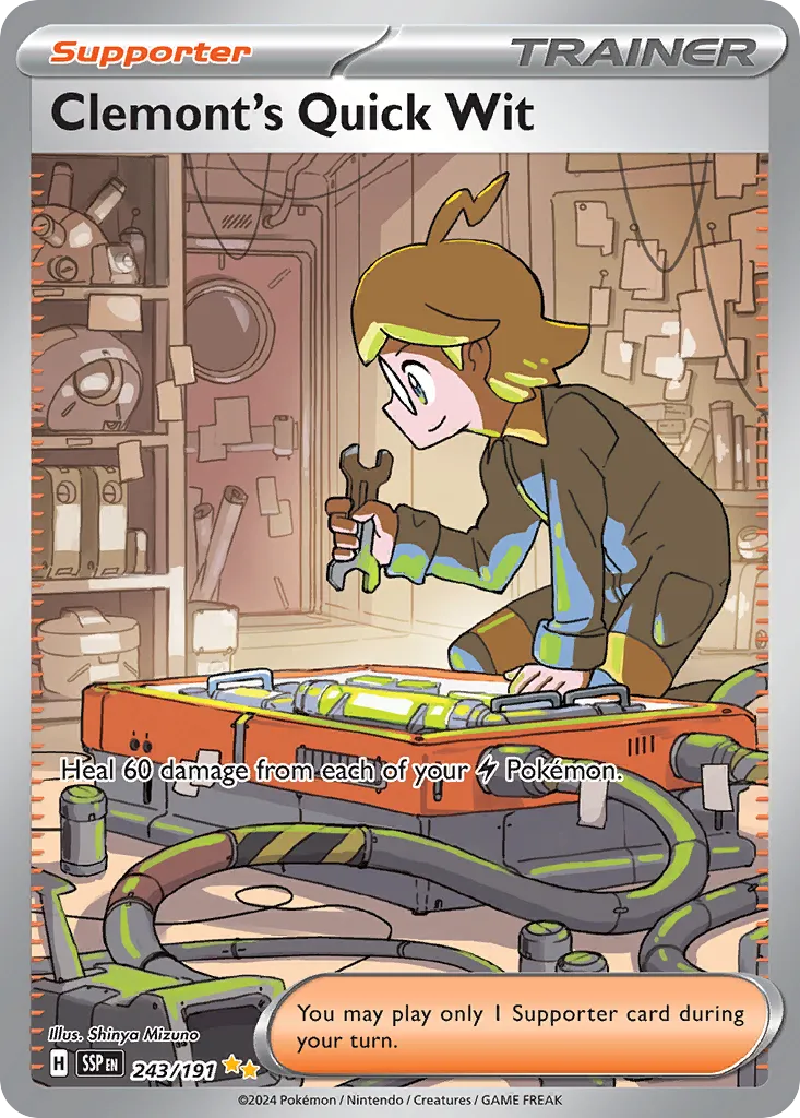 Clemont's Quick Wit — SV08: Surging Sparks — Pokémon