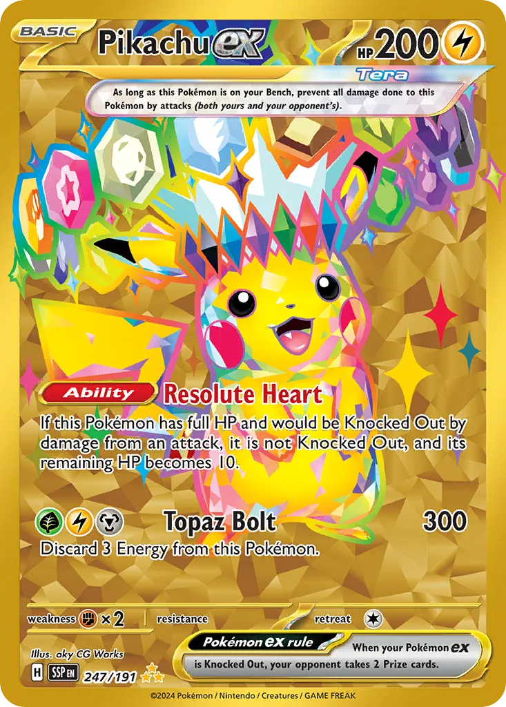 Pikachu ex — SV08: Surging Sparks — Pokemon