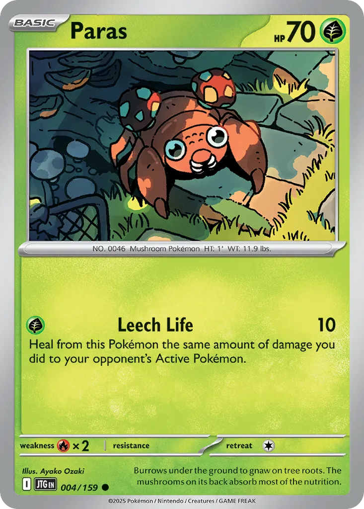 Paras — SV09: Journey Together — Pokémon