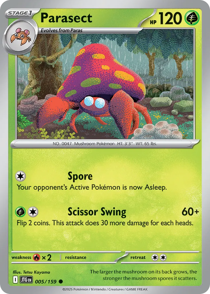Parasect — SV09: Journey Together — Pokémon