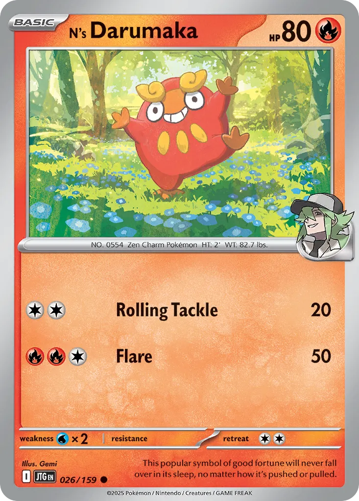 Darumarond de N — SV09: Journey Together — Pokémon